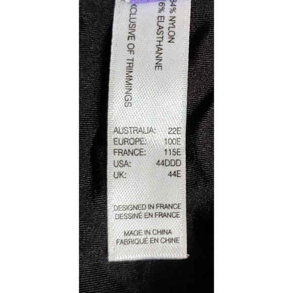 Parfait Elissa P5011 European Black Contour Bra Size 44DDD NEW - Picture 6 of 6